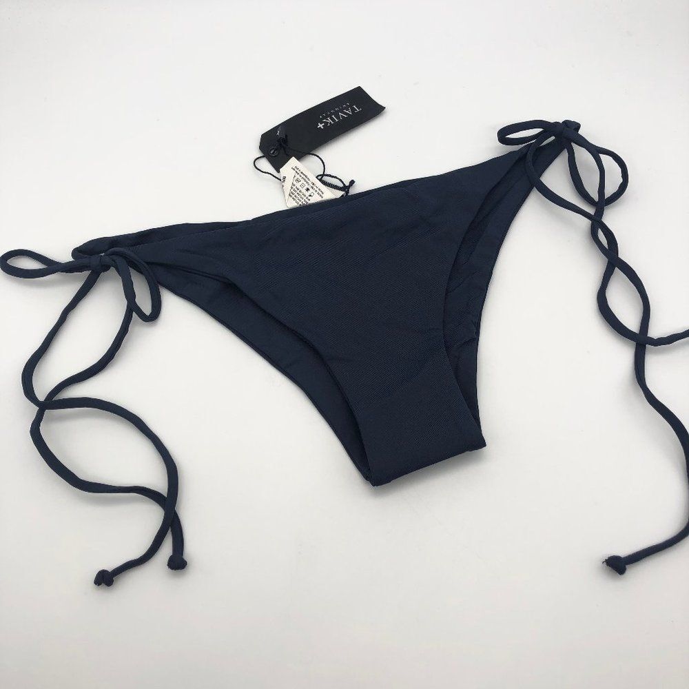 Tavik Navy Blue Tie-Side Bikini Bottoms